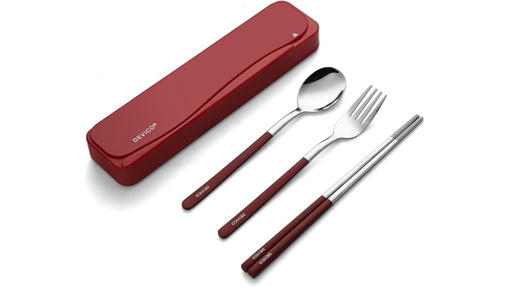 devico stainless travel cutlery