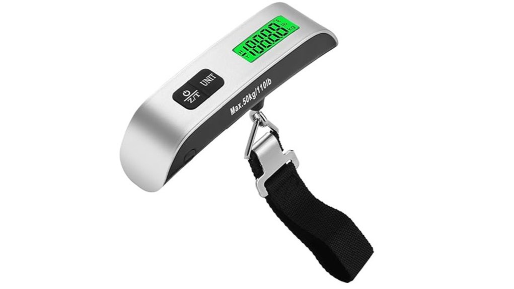 Smart Luggage Scales That Help You Avoid Overweight Fees 5 digital luggage scale 110lb