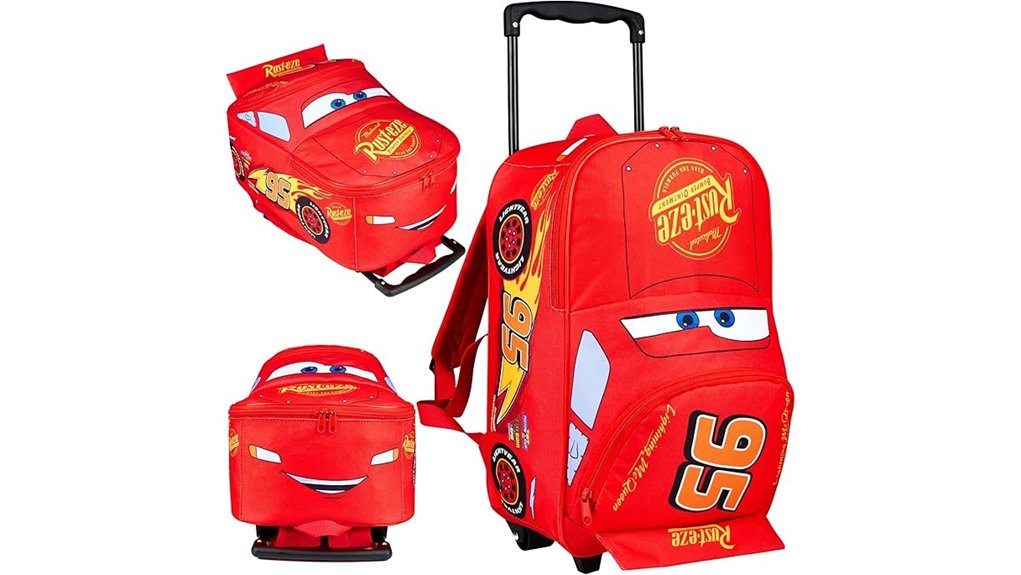 Kids' Luggage: Rolling vs Backpack, Which to Choose 2 disney cars rolling suitcase