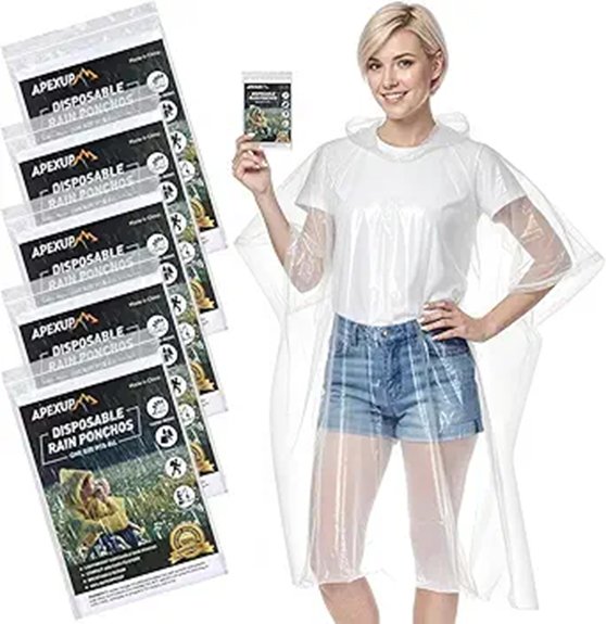 10 Best Packable Poncho 5 disposable rain ponchos adults