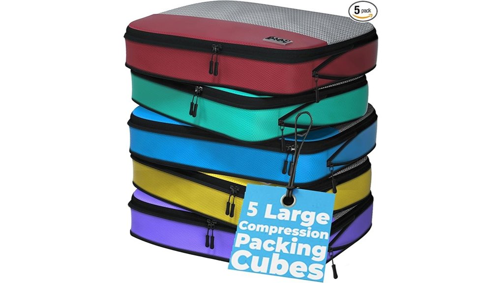 Packing Cubes: Compression vs Standard vs Zip Mesh 10 dot dot five piece compression cubes