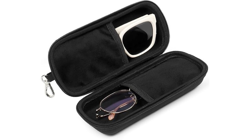 Best Travel Sunglasses Cases: Hard vs Soft Showdown 2 double hard shelled eyeglass case