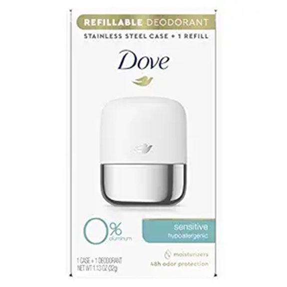 Best Refillable Deodorant Travel Pods You'll Actually Use 5 dove refillable aluminum free deodorant