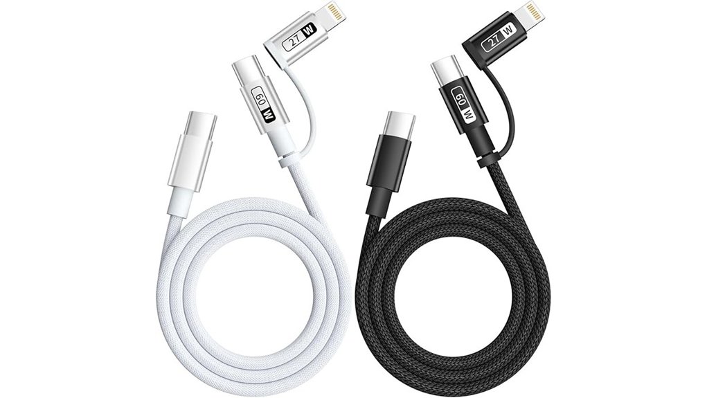 Top 2-in-1 Charging Cables (USB-C + Lightning) Everyone Needs 6 dual 4ft usb c lightning