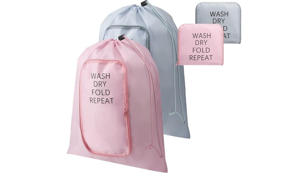 Clean/Dirty Packing Organizers (Laundry Separators That Don’t Leak) 9 dual drawstring zippered bags
