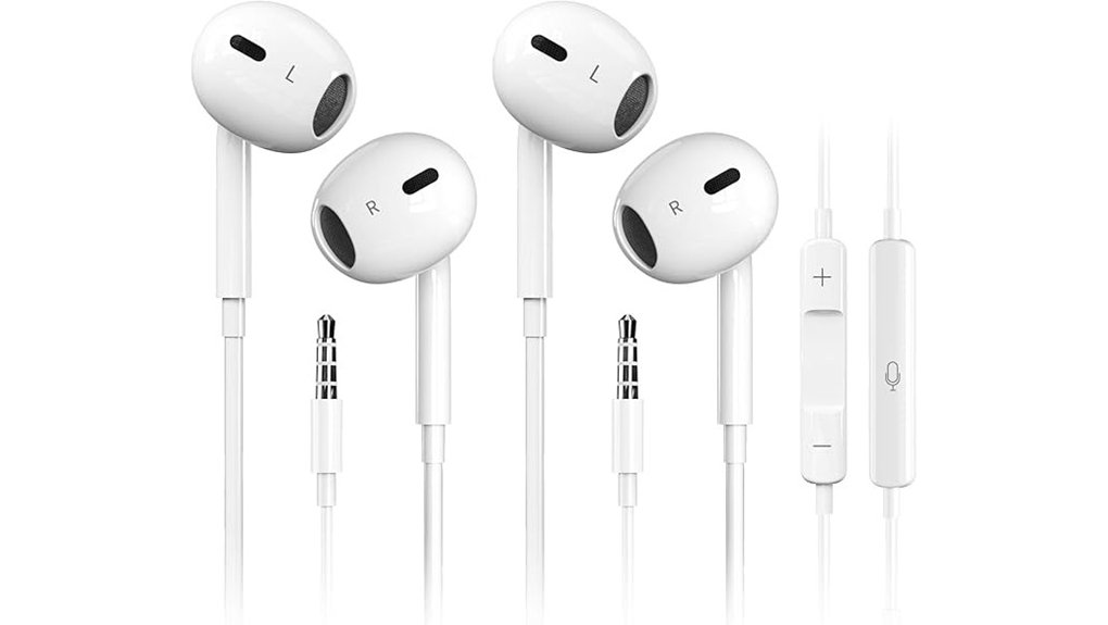 10 Best Wired Earbuds 9 dual pack wired earbuds