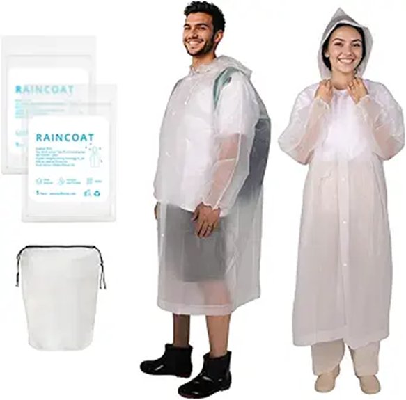 Packable Ponchos That Feel Light, Not Trashy 8 dual peva rain hoodies