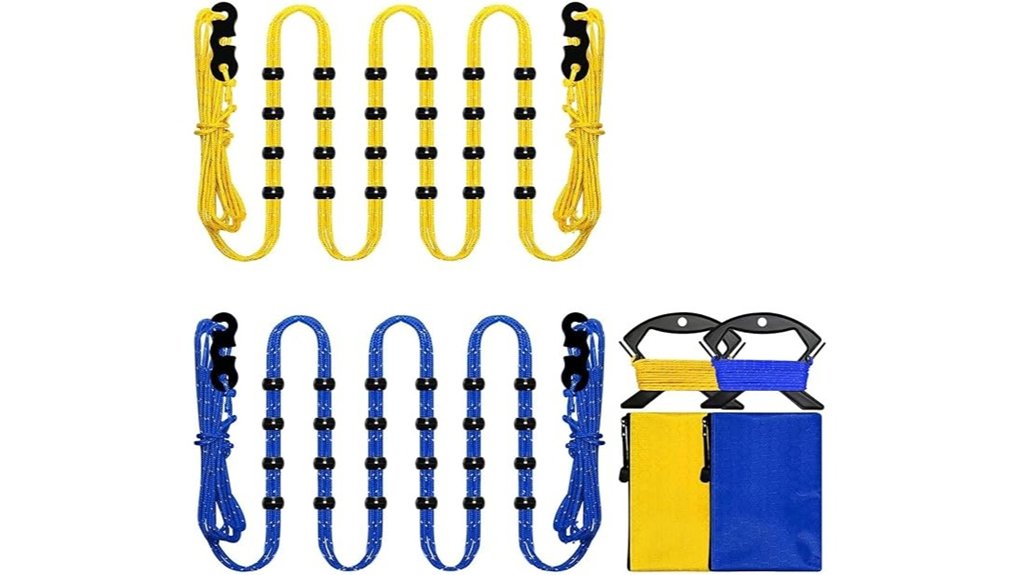 dual reflective camping clothesline