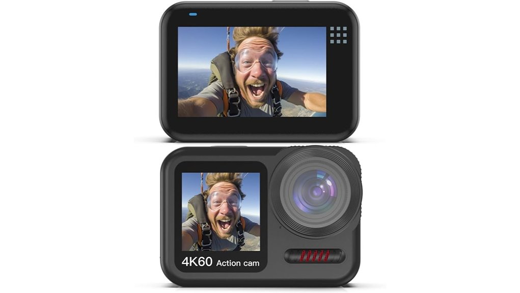 dual screen waterproof camera