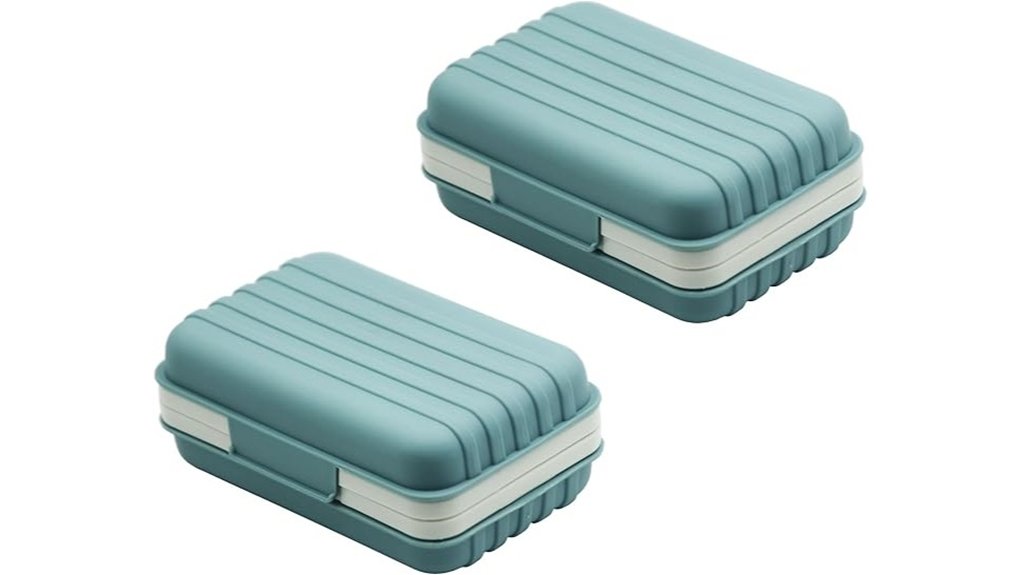 Best Soap Cases That Stay Clean Forever 5 dual travel soap drainage