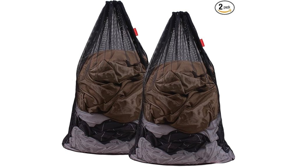 Mesh vs Waterproof Laundry Bags 15 duomiw 2 pack mesh 24x36