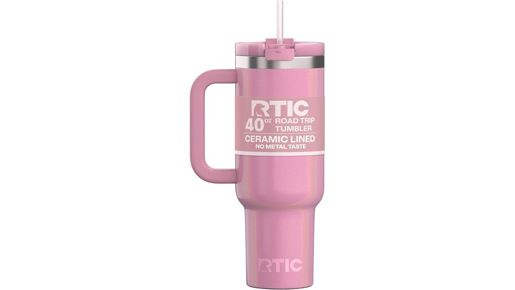 Best Spill-Resistant Tumblers for Road Trips 4 dusty rose 40oz tumbler