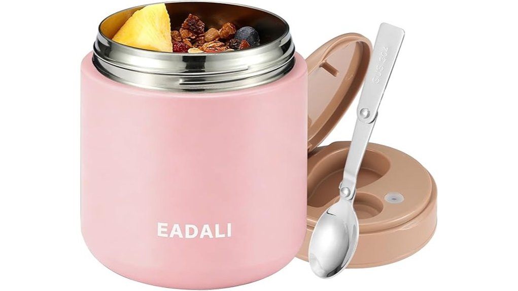 Insulated Food Containers For Hot Meals On The Go 12 eadali 15 2oz thermo jar