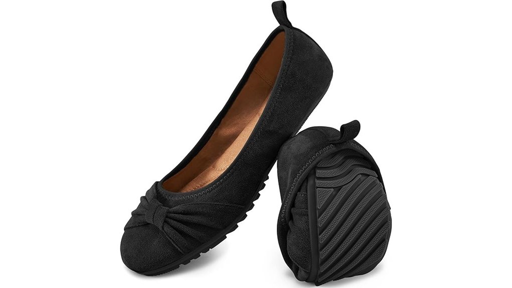 ecetana suede dressy flats