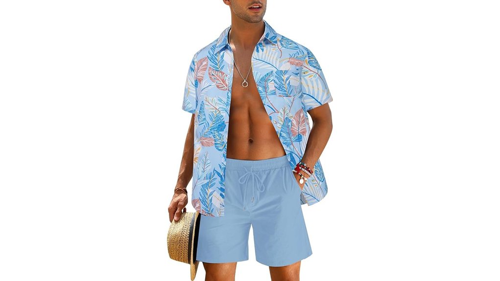 Best Quick-Dry Clothing Sets for Effortless Beach Holidays 1 eishopeer men s hawaiian set