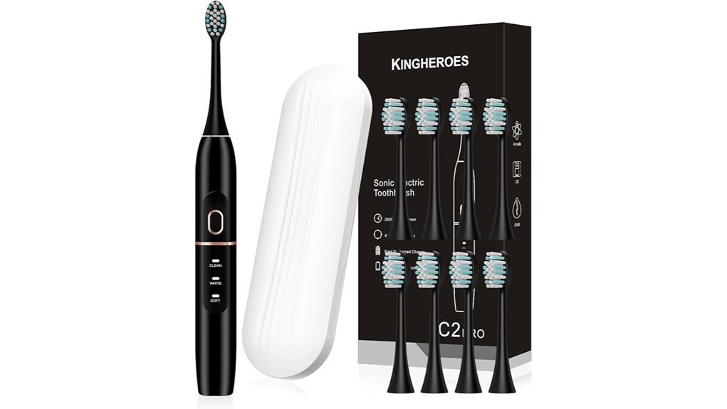 electric toothbrush eight heads travel case