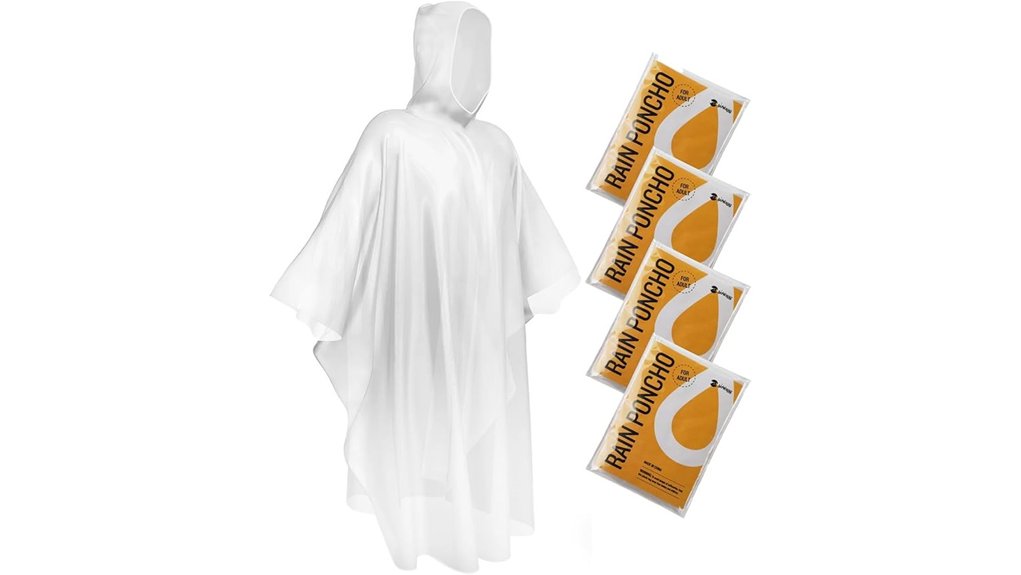 10 Best Packable Poncho 6 emergency clear rain poncho