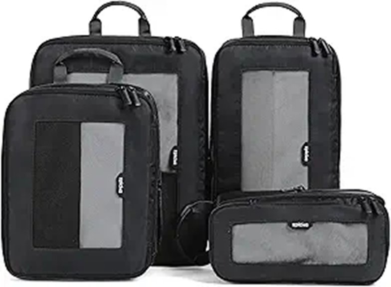 Packing Cubes: Compression vs Standard vs Zip Mesh 15 epicka tripcozy cubes 4 pack
