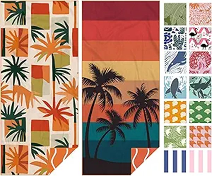 Lightweight Beach Towels That Save Space on Travel 11 eunzel two pack microfiber towels