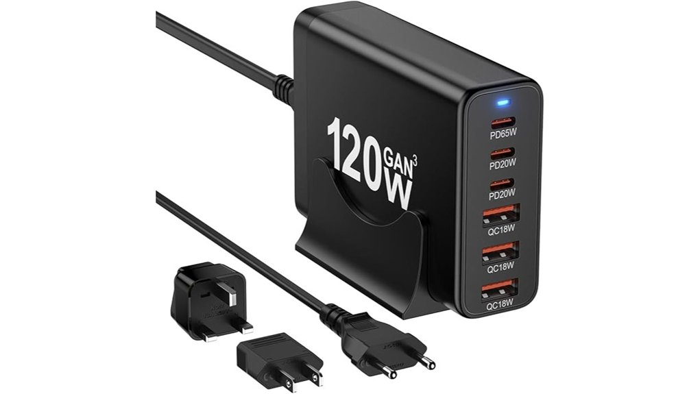 european 120w gan charger