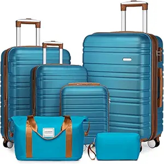 Best Lightweight Luggage Sets for Couples 3 expandable hardside 6 piece set