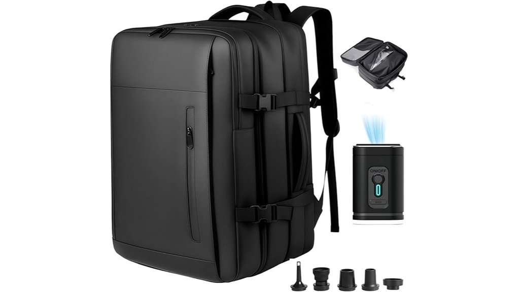 expandable vacuum backpack pump
