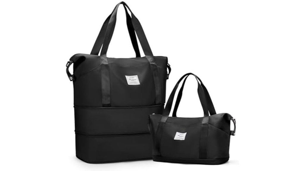 Travel Totes That Double as a Personal Item for Travelers 9 expandable waterproof travel duffle