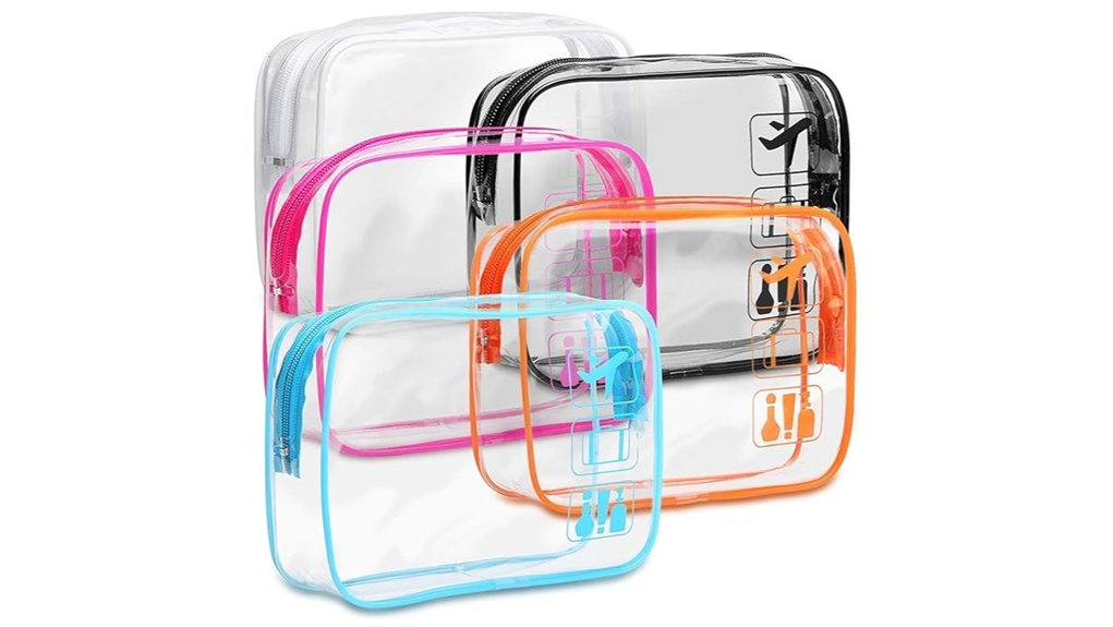TSA-Approved Toiletry Bags & Sizes You’ll Want for Travel 8 f color tsa clear bag