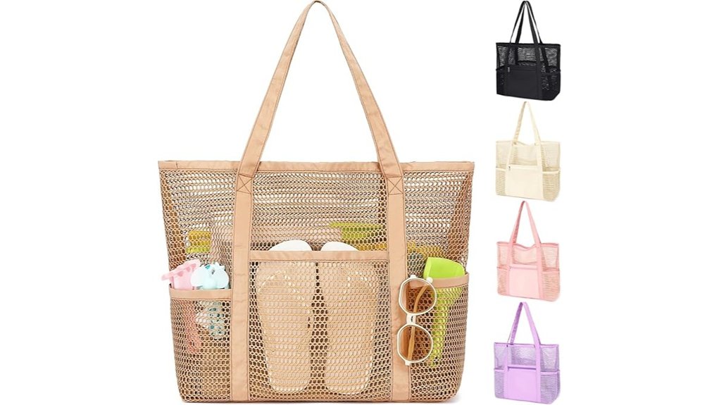 fammart mesh beach bag