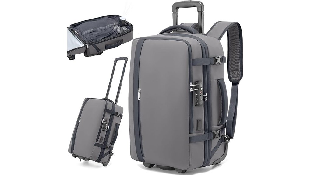 Carry-On Backpacks vs Rolling Luggage: Which Fits More 2 fanwoli rolling travel backpack