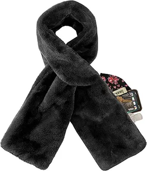 10 Best Hidden-Pocket Scarf 5 faux fur scarf pocket