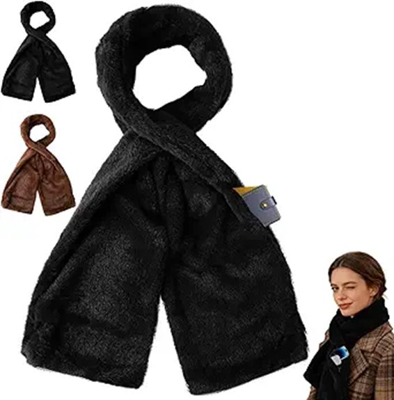 10 Best Hidden-Pocket Scarf 8 faux fur scarf with pocket