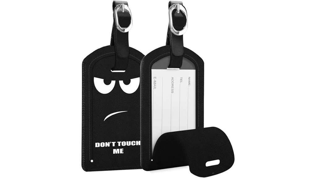Luggage Tags That Don't Fall Off 8 fintie leather luggage tags