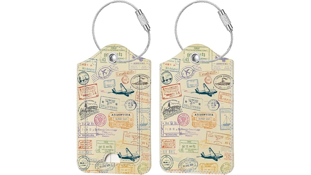 Luggage Tags That Don't Fall Off 15 fintie luggage tags 2 pack
