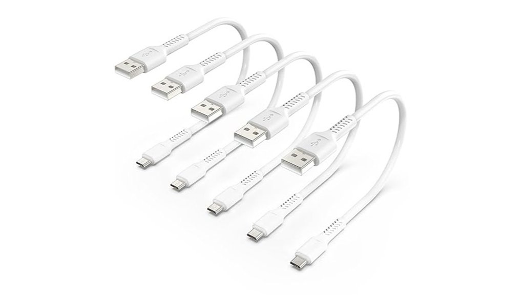 15 Best Short Charging Cable Set 12 five 1ft micro usb cables