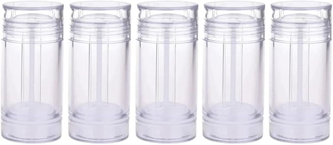 Best Refillable Deodorant Travel Pods You'll Actually Use 2 five plastic deodorant containers