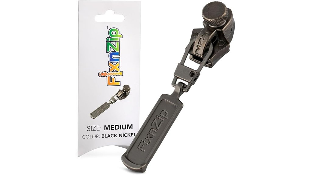 Best Travel Repair Kits for Broken Zippers and Loose Screws 2 fixnzip medium black nickel