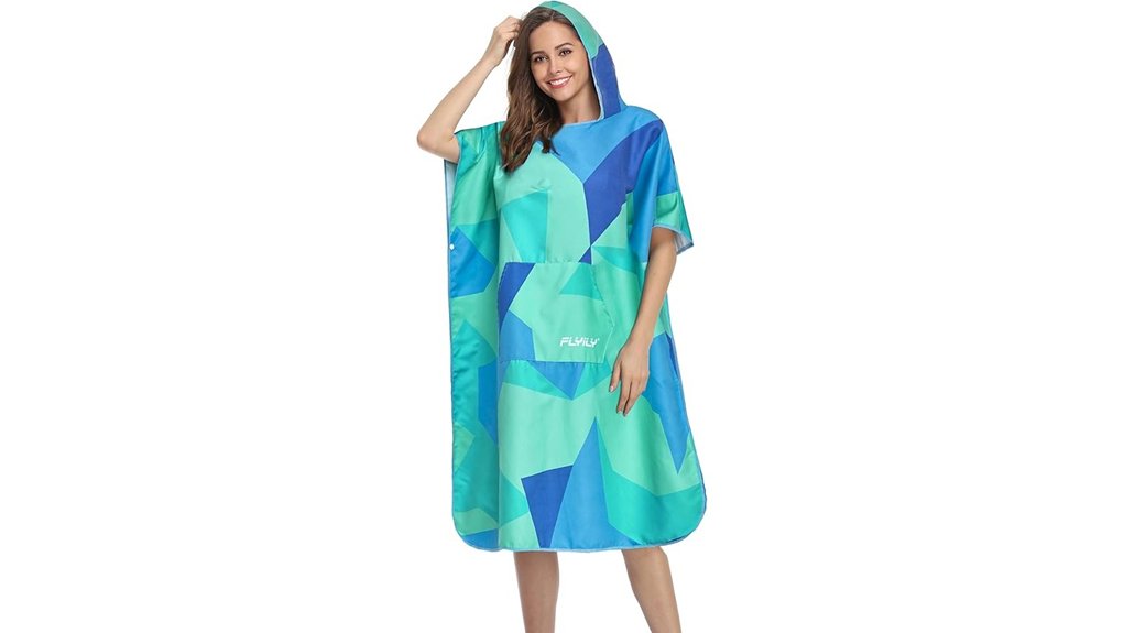 flyily adjustable hooded poncho