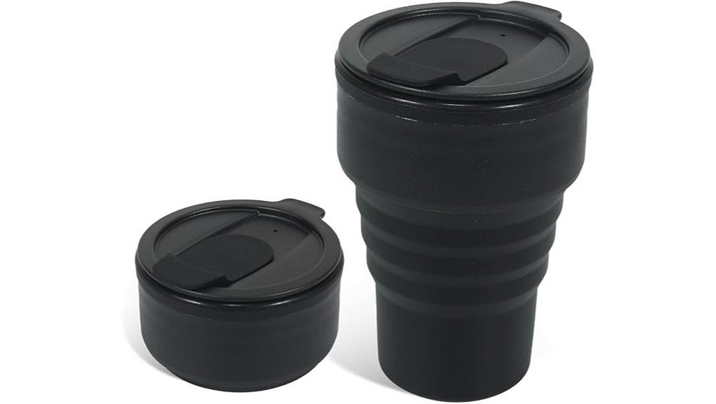 Best Collapsible Coffee Cups for Travel 13 foldable 13oz black bottle