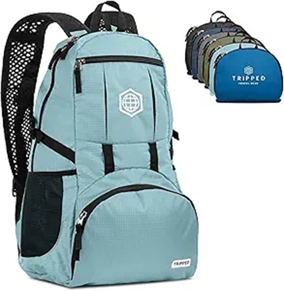 foldable teal 35l backpack