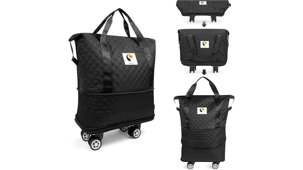 Best Carry-On Duffel Bags That Fit Overhead Bins 6 foldable wheeled travel duffel