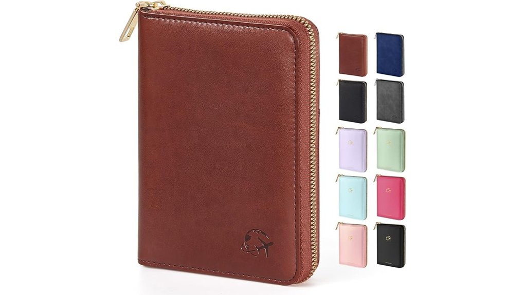 Passport Holders: Leather, Fabric, and RFID Options 10 forvencer zipper rfid passport