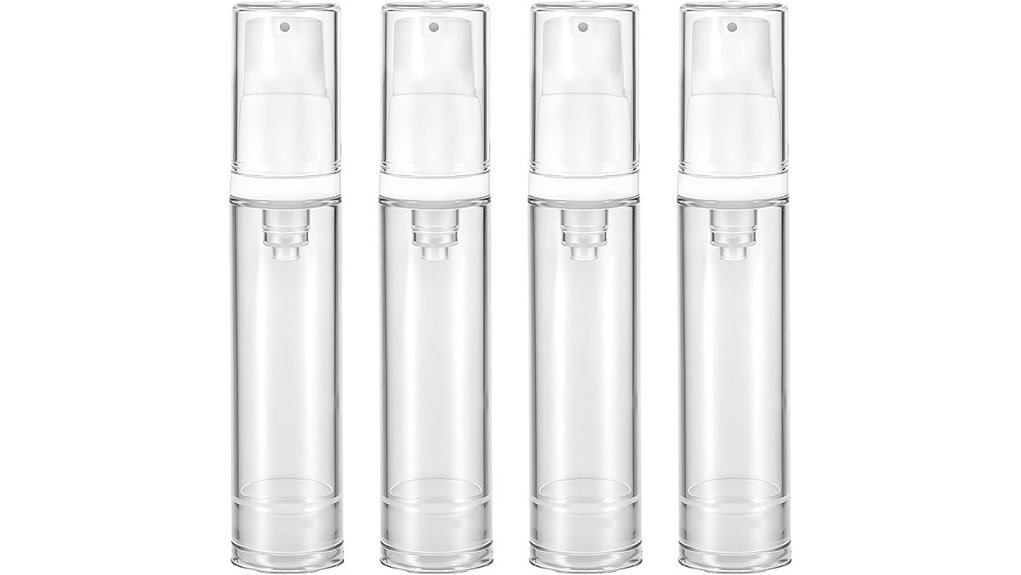 Best Mini Pump Bottles for Lotions and Sunscreen 6 four 10ml airless pump