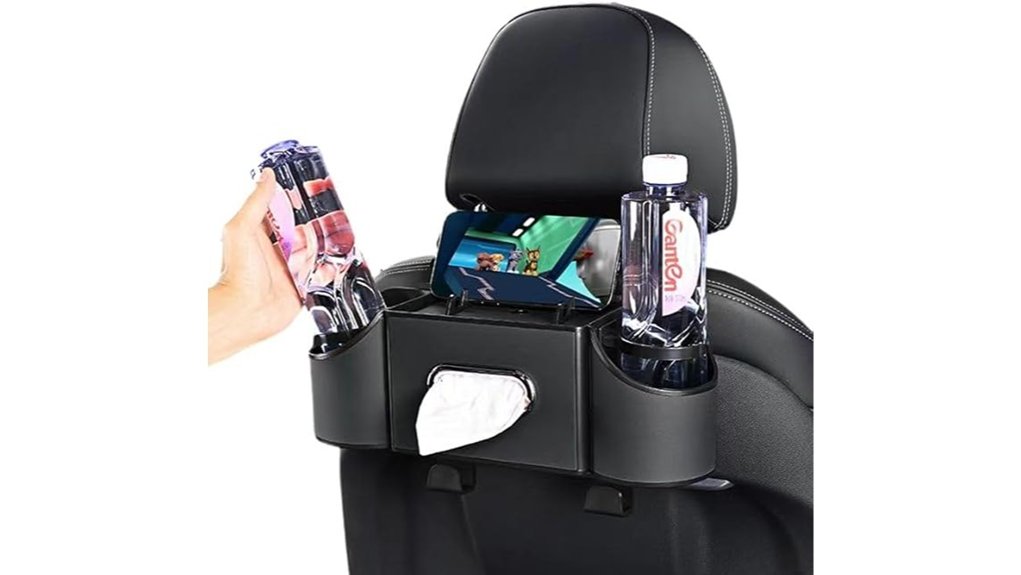 The Best Seat Organizers for Rental Cars 5 four in one backseat organizer cupholders