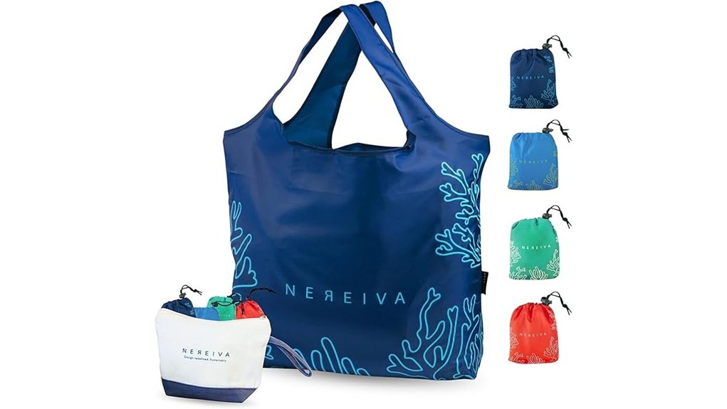 The Best Reusable Shopping Bags: Compact and Durable 13 four pack foldable grocery bags