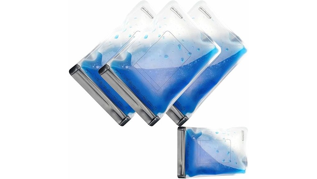 Top Waterproof Zip Pouches for Leakproof Travel 4 four pack tsa approved toiletry bags