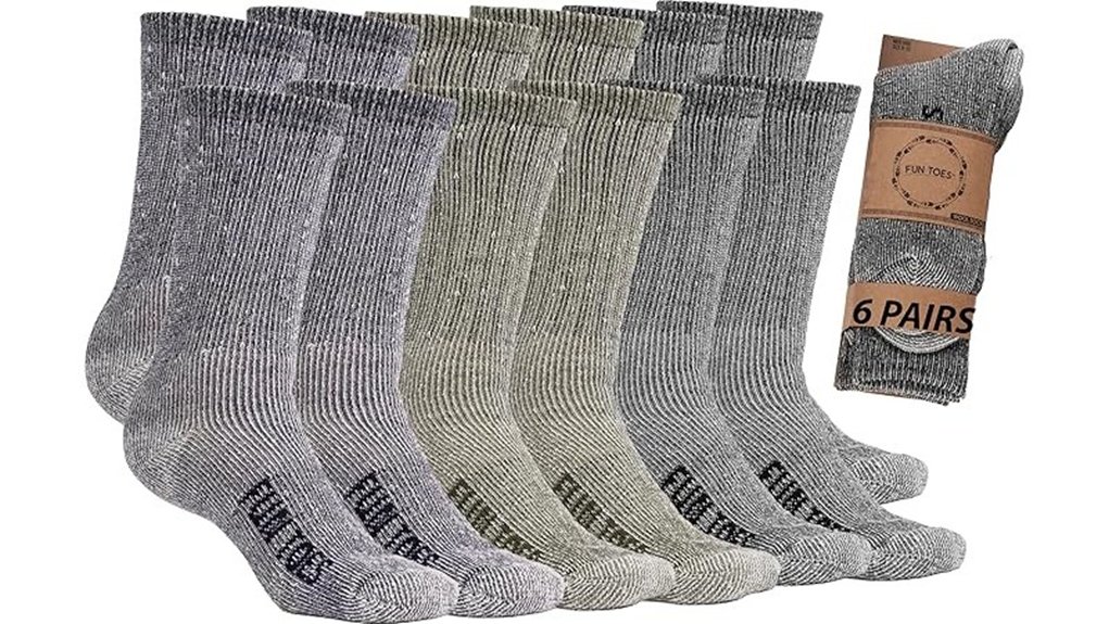 fun toes merino socks