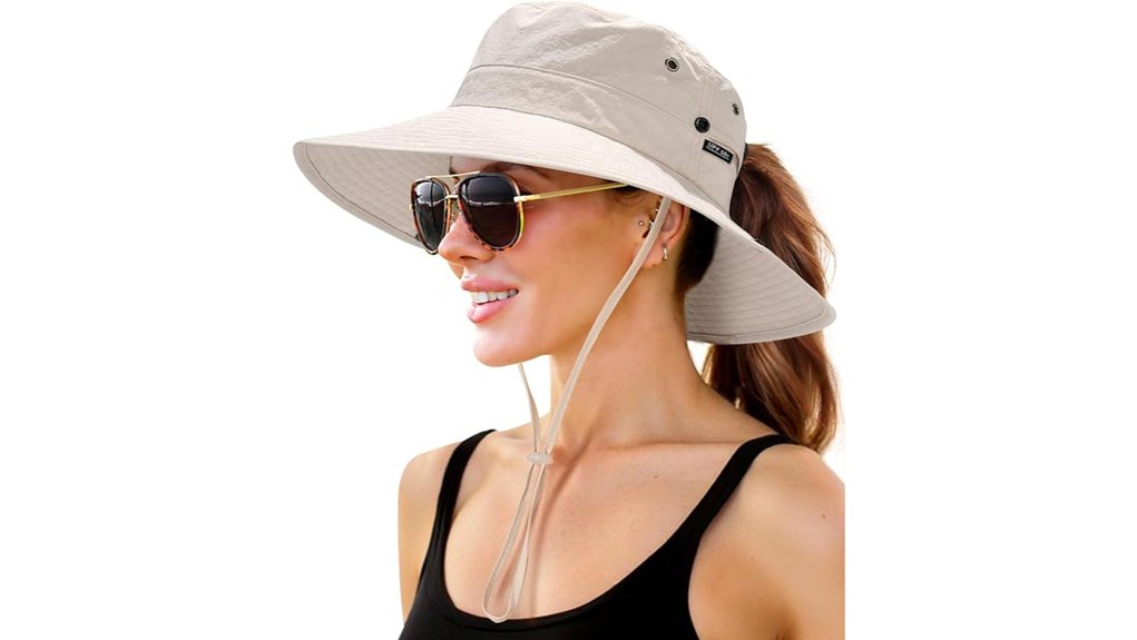 furtalk ponytail hole sunhat upf50