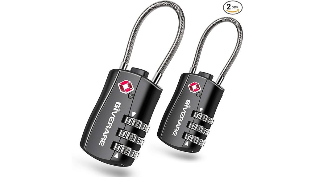 Best Travel Locks: Cable Lock, Padlock, and Combination Lock 11 giverare tsa 2 pack padlocks