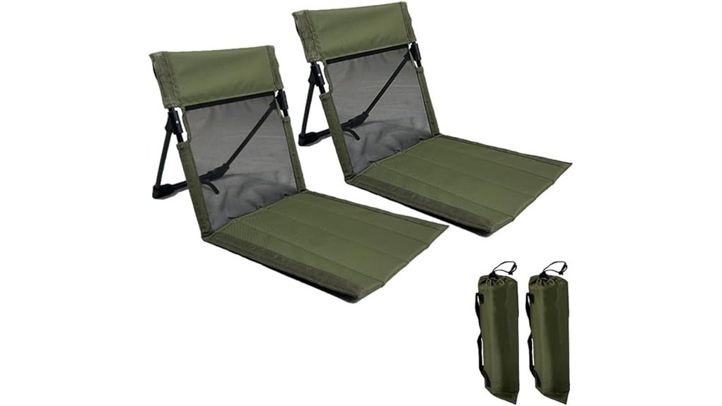 Lightweight & Portable Beach Chairs for Ultimate Sand Comfort 5 green two pack foldable chairs